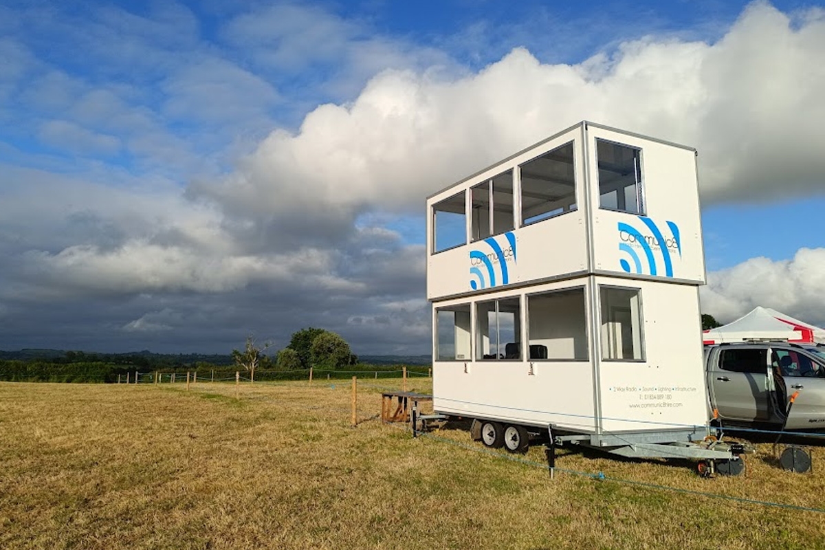 Announcers Trailer for Public Address Systems - Uk Motorsport Shows - Timing Trailers.