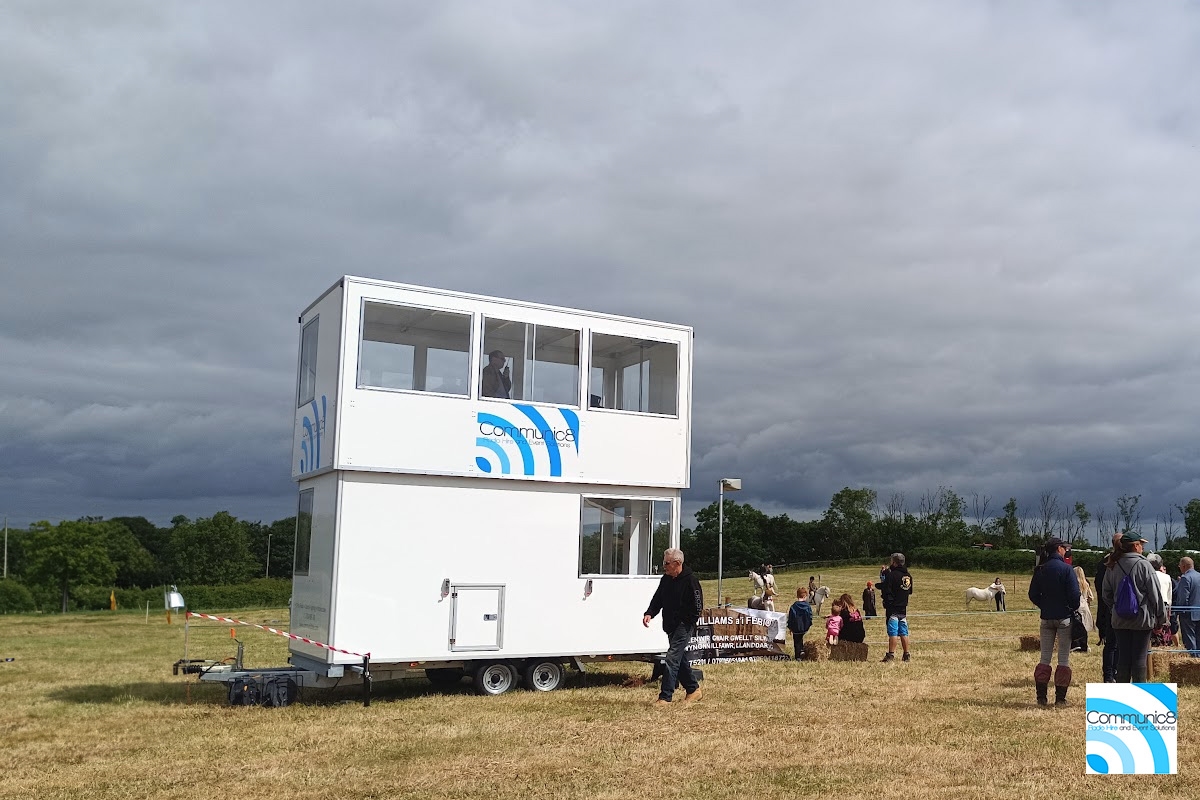 2 Tier Commentary Unit Hire for Equestrian Events in South West Wales