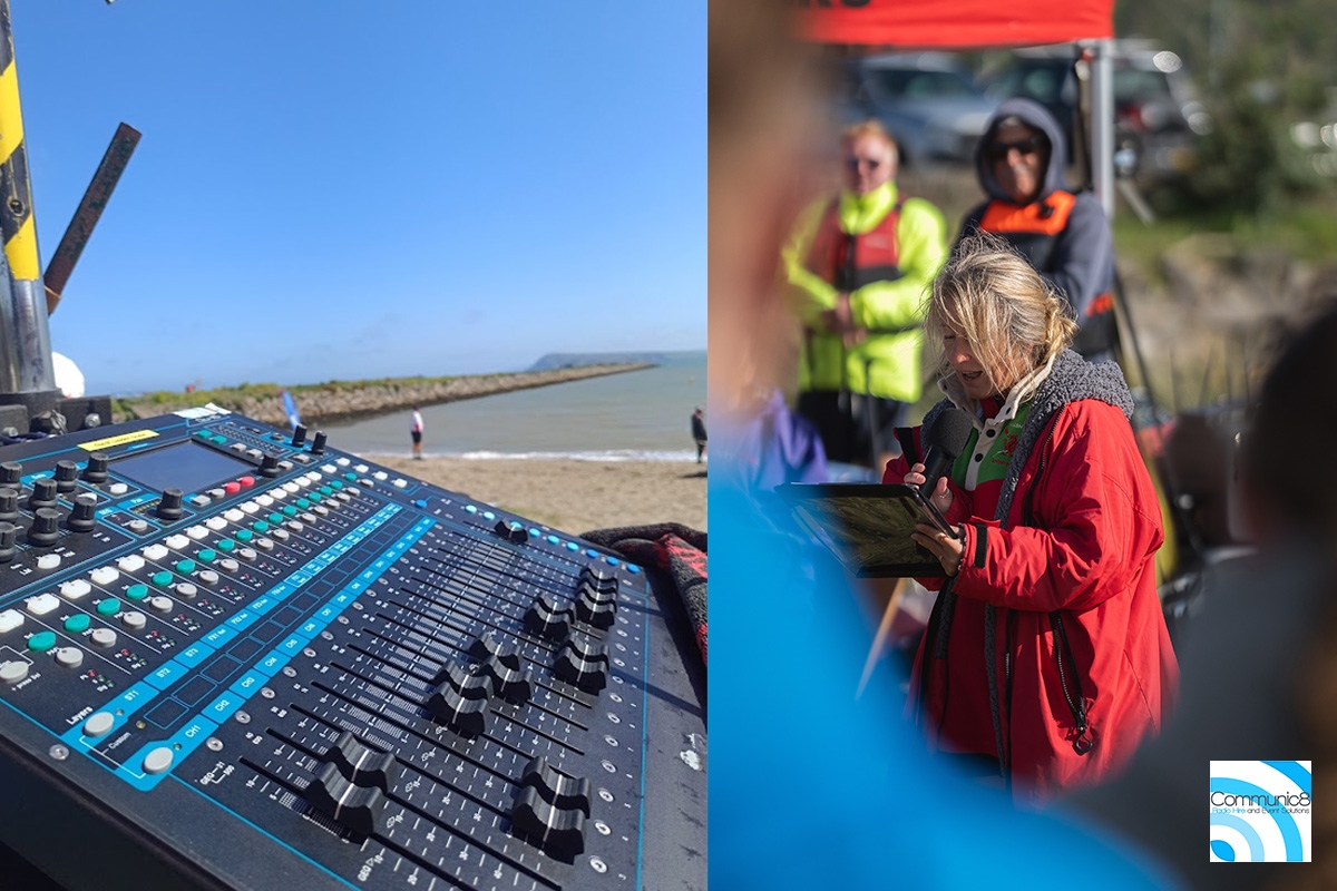 PA Hire for outdoor sports events, rowing and british cycling - South Wales