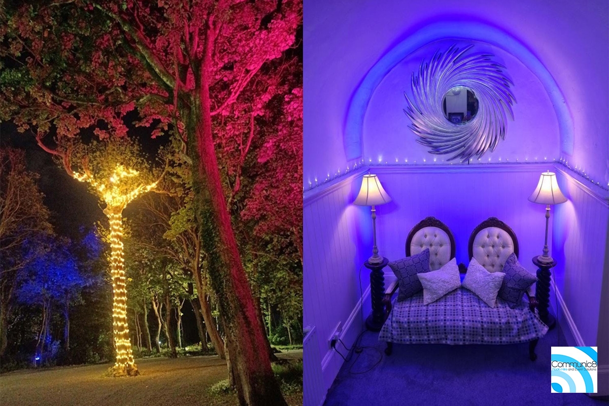 Fairy Lighting Hire for Outdoor Functions, Concerts and Weddings South West Wales