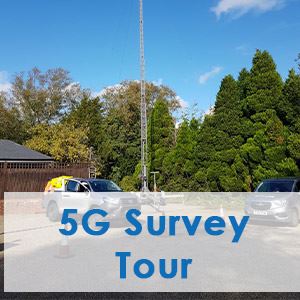 Communic8 supply trailer mast for 5G Cell Site UK Surveys