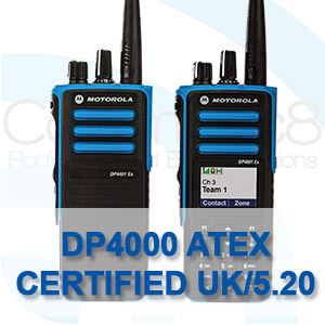 Motorola DP4000 Ex First ATEX Certified to UK/5.20