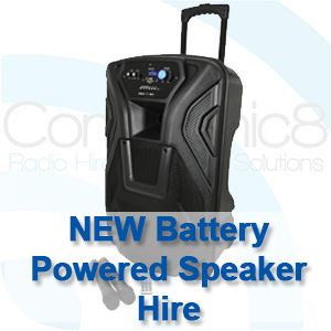 New Battery Powered, Portable Speaker Hire