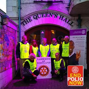 Rotary Club Purple4Polio Lighting Hire Project